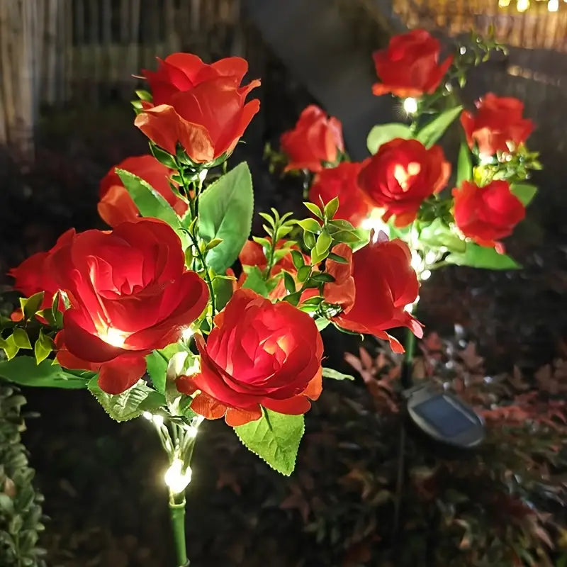 Solar Roses Stake Lights